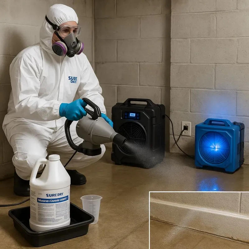 Sanitization and Odor Removal process in North El Monte, CA